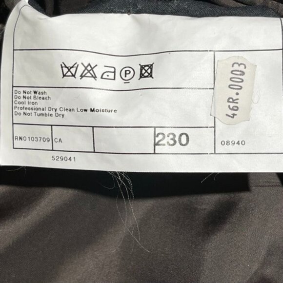 Armani Collezioni Mens Sport Coat Wool Blend Size 46R Textured Pattern‎ Italy - Picture 8 of 16